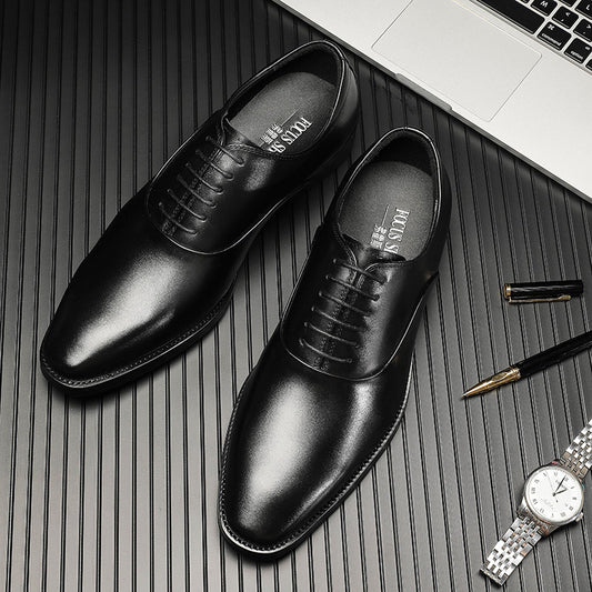 Men's Formal Wear British Style Brogue Top Leather Shoes