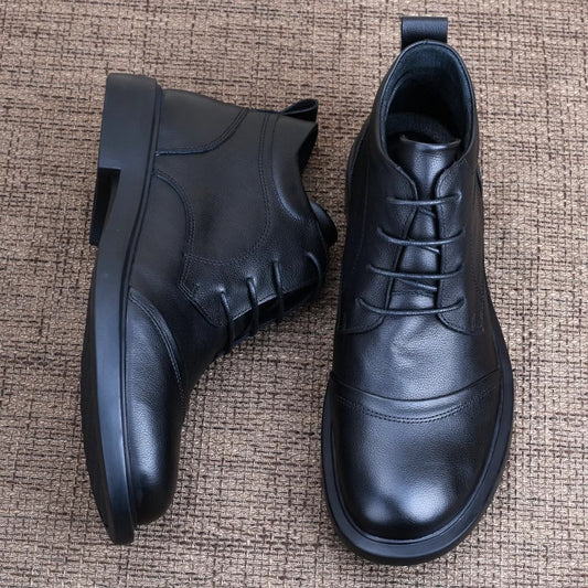 Men's Martin Autumn Genuine Lightweight Business First Leather Shoes