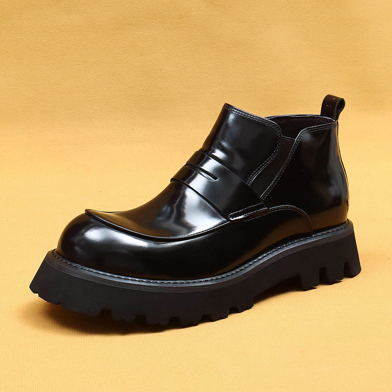 Men's Wide Toe Fat Feet Winter Fleece-lined Boots