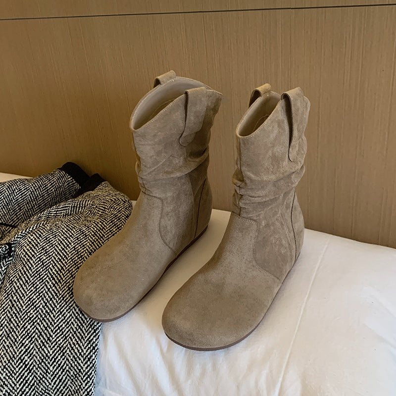 Women's Ankle Widened Fat Feet Pile Style Thick Leg Big Boots