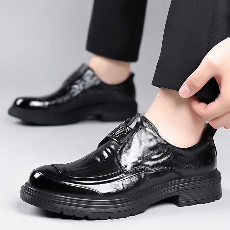 Men's Genuine Business Formal Wear Wide Feet Big Casual Shoes
