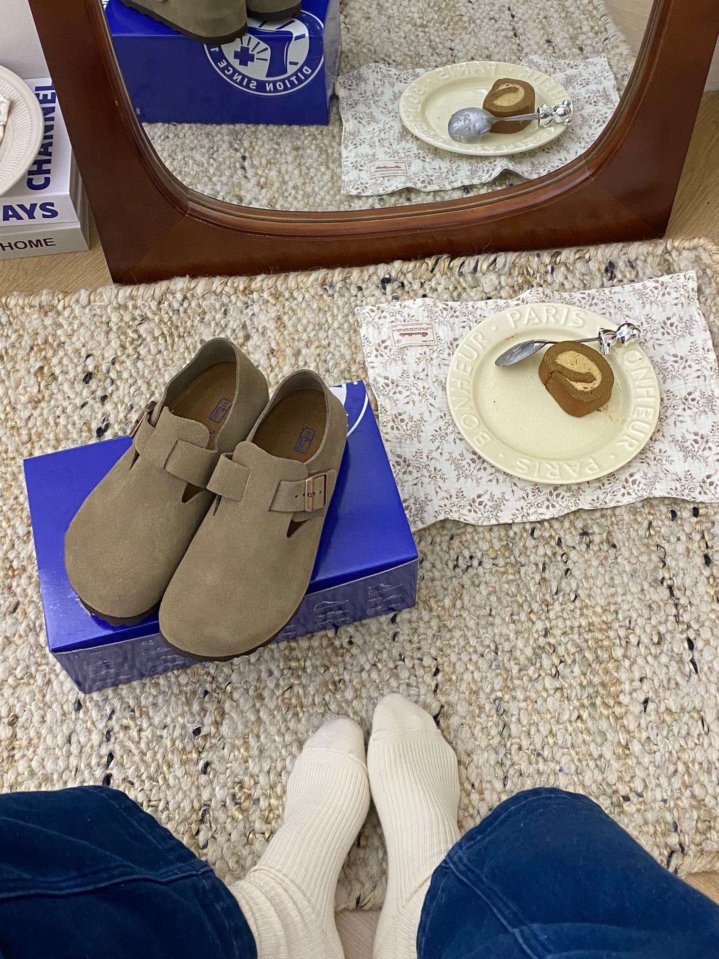 Women's & Men's Mulberry Slope One Pedal Lazy Closed Slippers