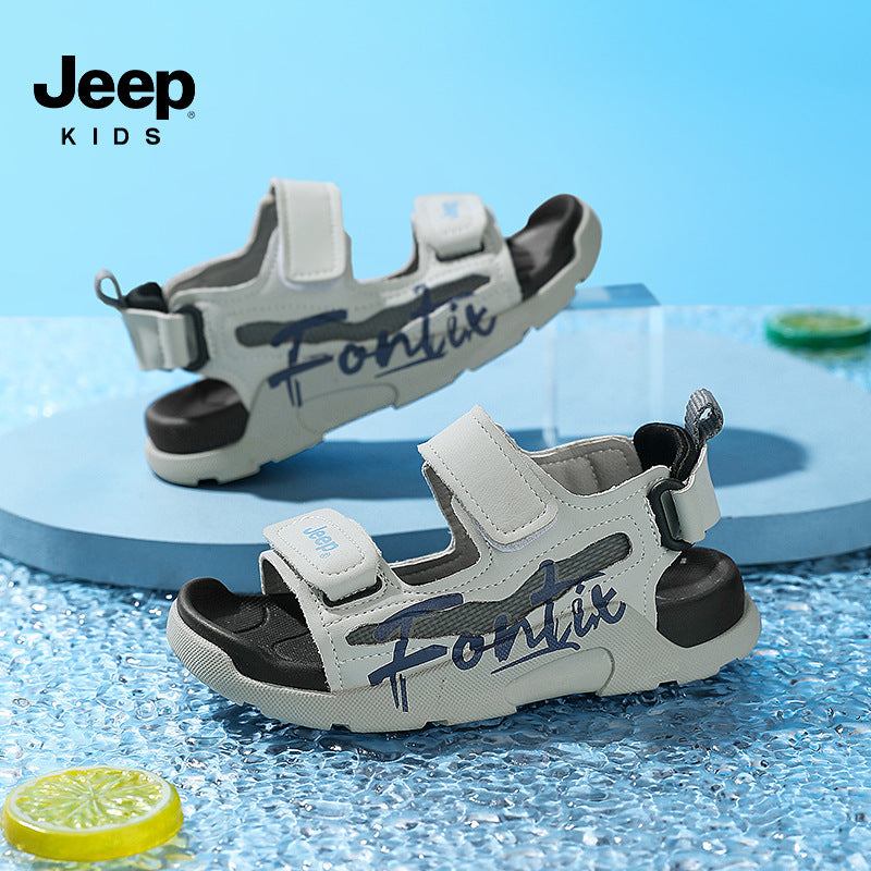 Children's Summer Boys Soft Sole Beach Middle Kid's Sandals
