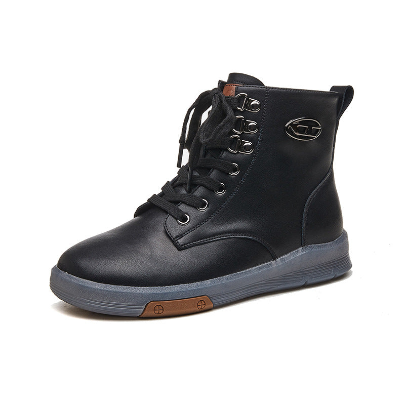 Women's Fleece-lined Martin Genuine Tendon Bottom Ankle Boots