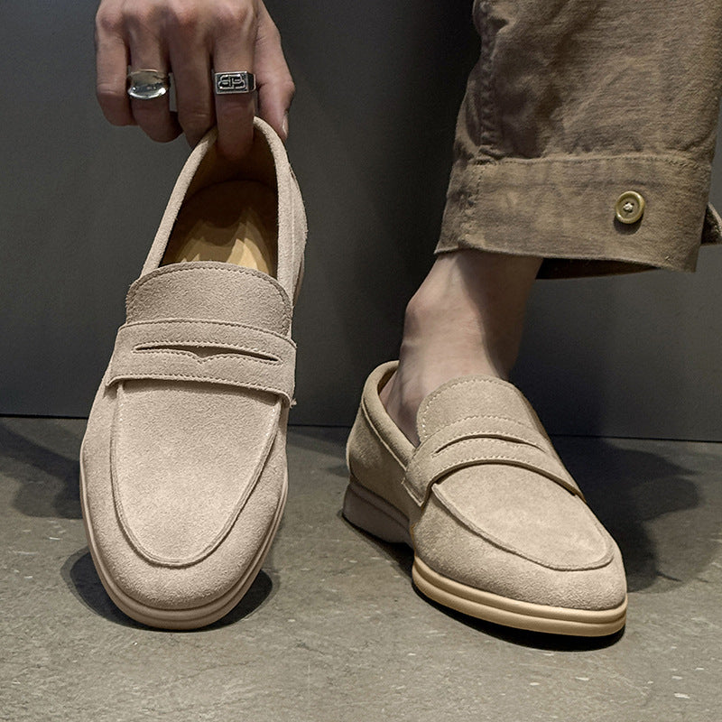 Men's Suede Soft Bottom Slip-on Lazy Leisure Casual Shoes