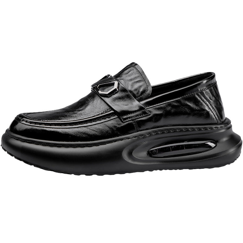 Men's First Layer Cowhide Genuine Business Breathable Men's Casual Leather Shoes