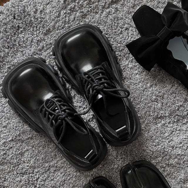 Women's For Platform Thick Bottom British Style Women's Shoes
