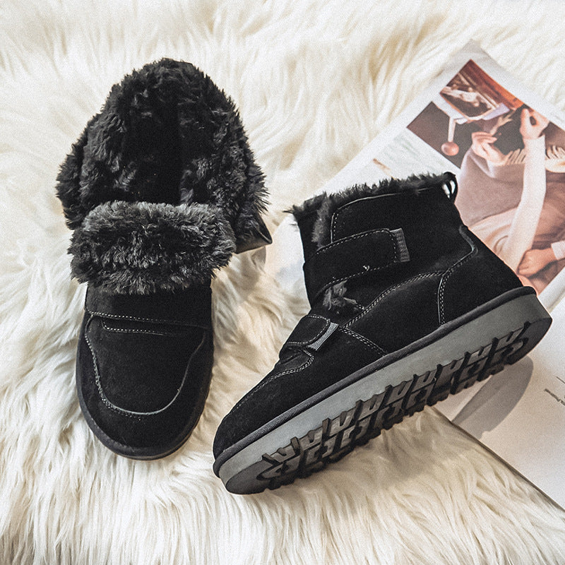 Couple Design Fleece Lined Padded Warm Snow Boots