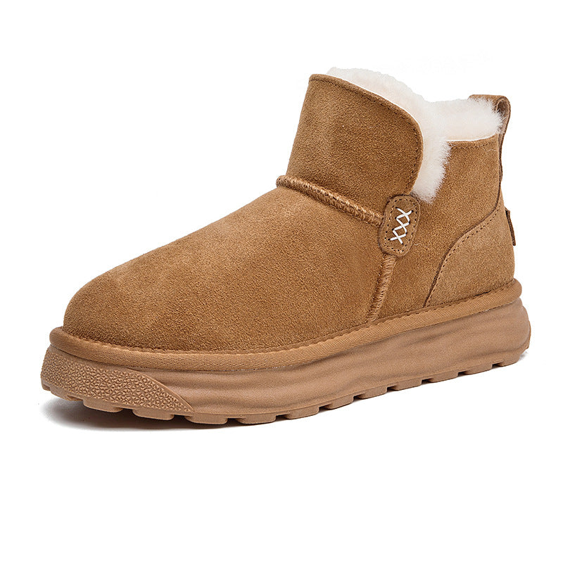 Women's Sheepskin Fur For Winter Fleece-lined Thickened Northeast Warm Boots