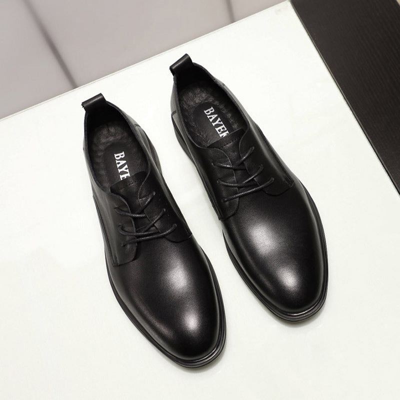 Men's Top Layer Cowhide Lace Up Authentic British Leather Shoes