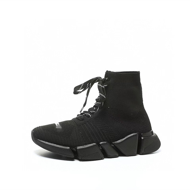 High Quality Platform Couple Flying Woven Cambodia Vietnam Men's Sports Shoes