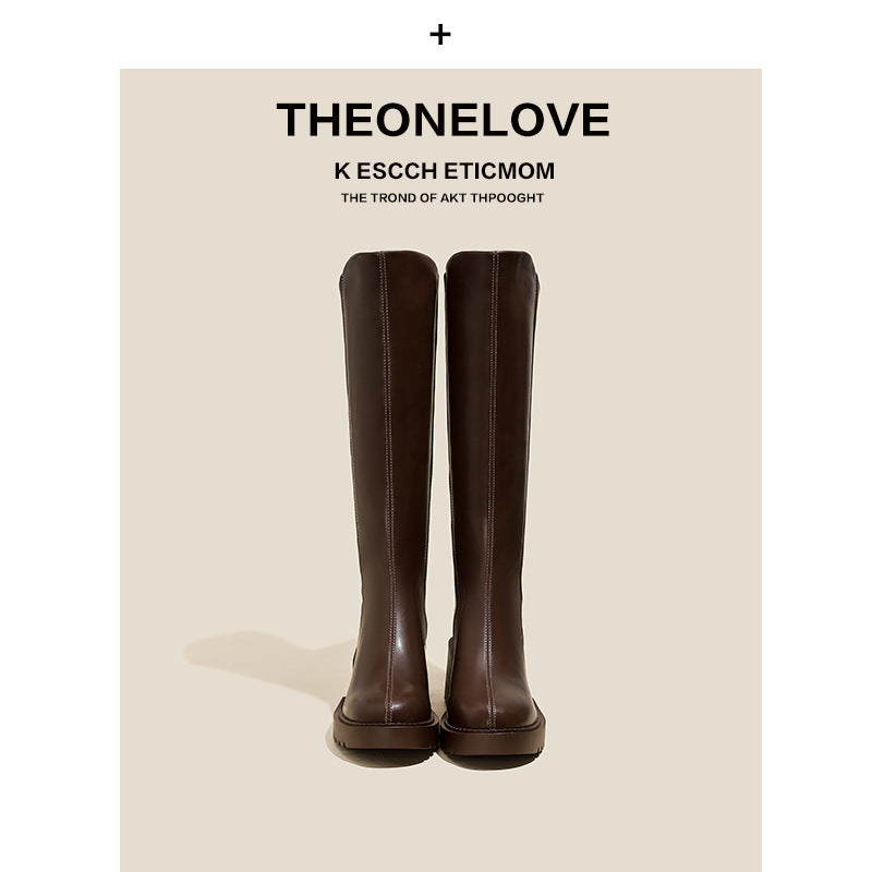 Knee High Riding Back Zipper Height Boots