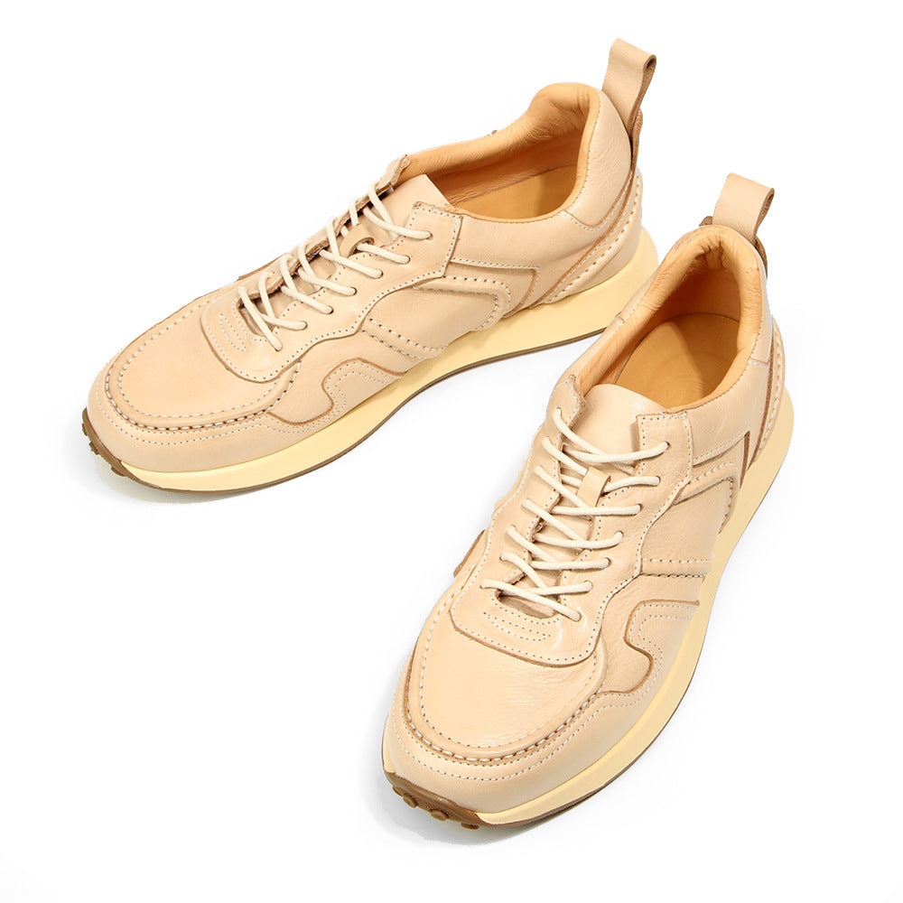 Men's Slightly Dirty Clunky Genuine White Retro Sneakers