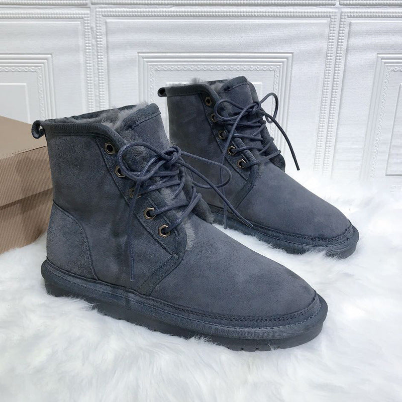 Men's Northeast Martin Outdoor Keep Warm Sheepskin Boots