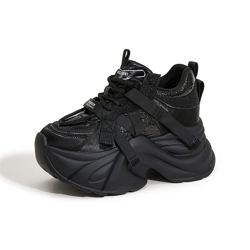 Women's Dad Small Height Increasing Insole Fashionable Sneakers