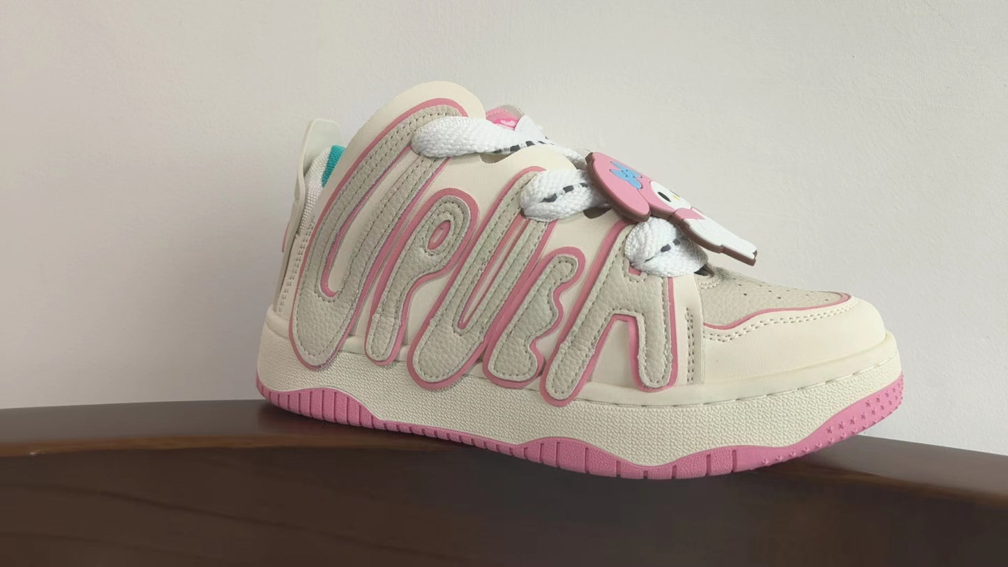 Women's & Men's Dopamine Letter Bread Niche Couple Fashion Sneakers