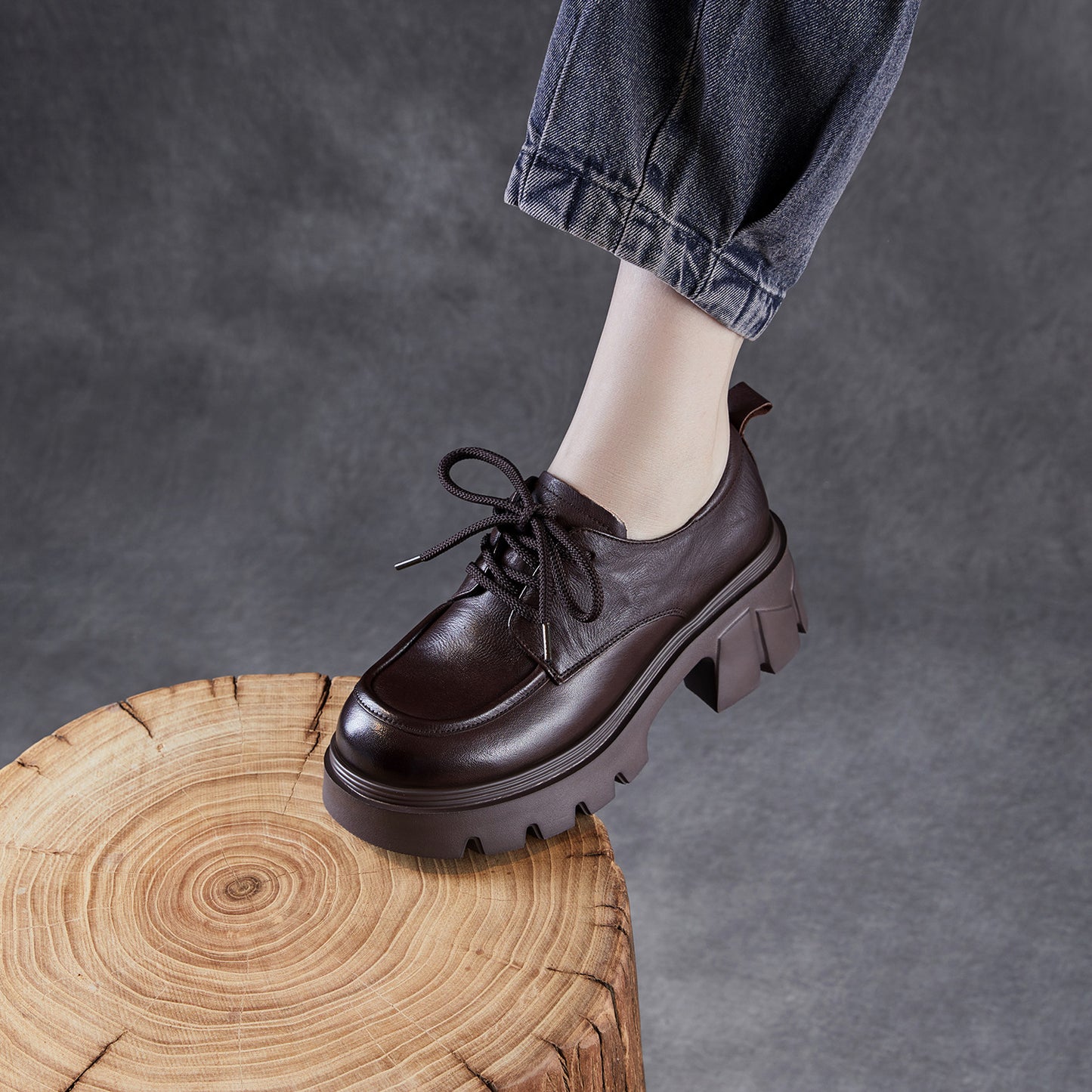Women's Height Increasing British Style Light Luxury Casual Shoes