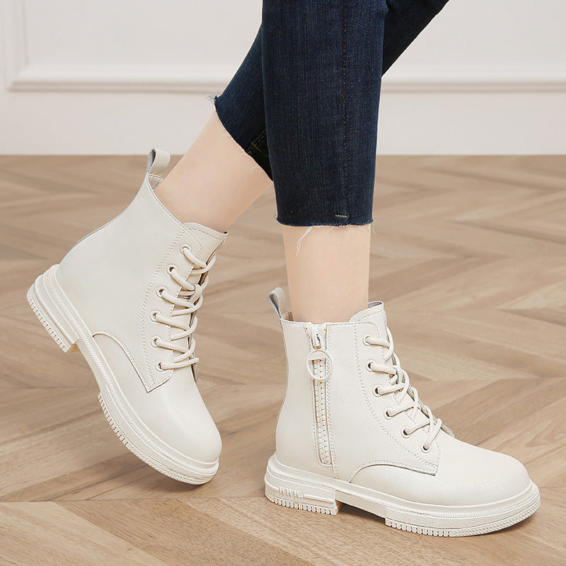 Women's Martin Fashionable British Style Flat Ankle Boots