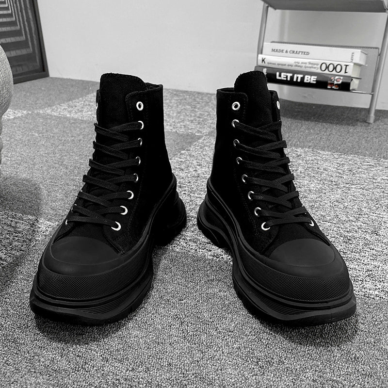 Men's Invisible Height Increasing Insole Board Elevator Platform Men's Sports Shoes