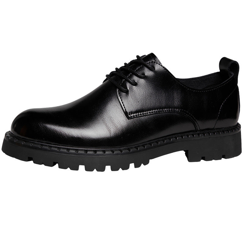 Men's Bridegroom Height Increased Wedding High-grade Office Commuter Leather Shoes