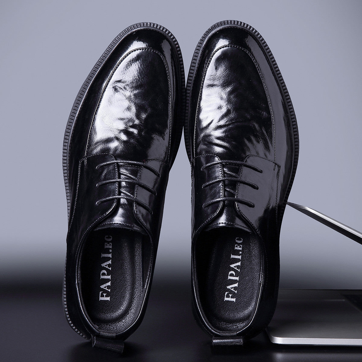 Men's Business Genuine Breathable British Style Derby Leather Shoes