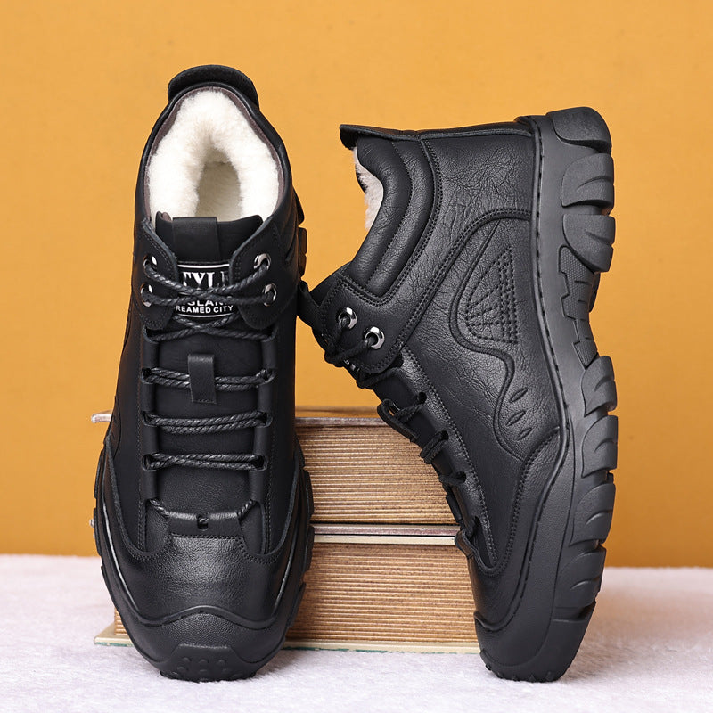 Men's Winter Warm With Veet Thick Cotton Snow Boots