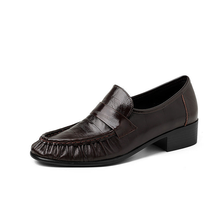 Women's Early Spring Pumps Round Head Chunky Women's Fashion Shoes