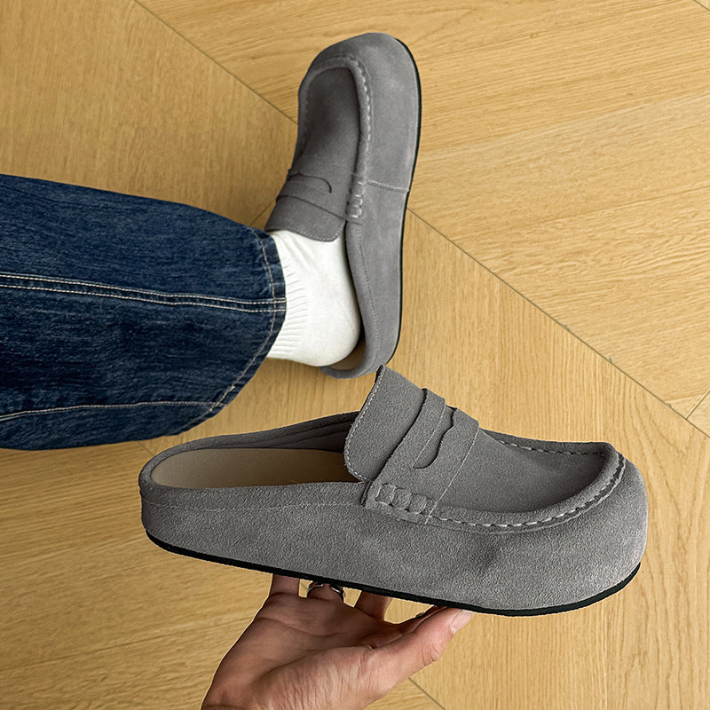 Retro Easy Matching American Mules Lazy Sandals