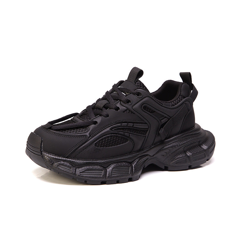 Women's Autumn Breathable Mesh Surface Thick Bottom Increased Casual Shoes