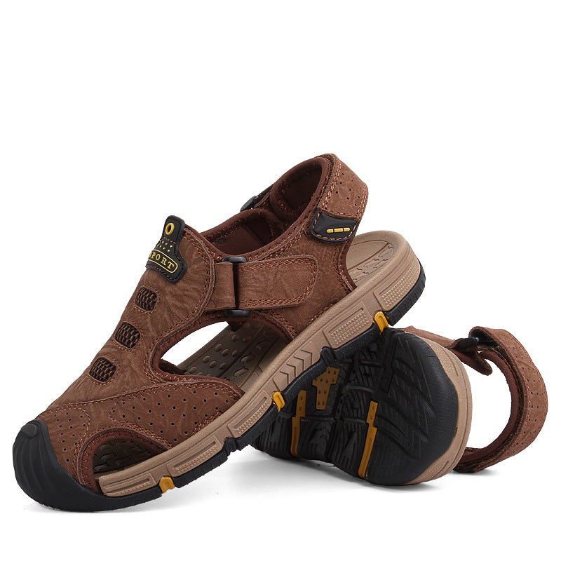 Men's Summer Soft Bottom Closed Toe Thick Sandals
