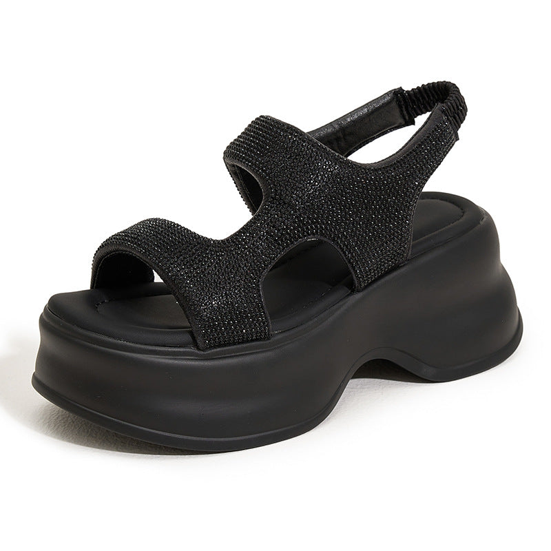 Women's Platform Rhinestone Summer Super Popular Fashionable Sandals