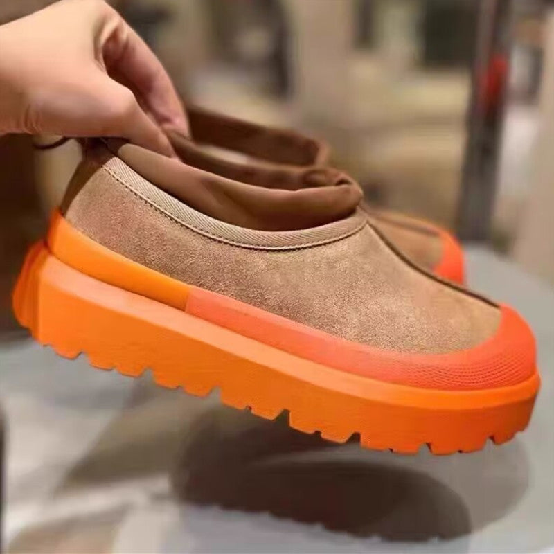 Female Winter Sheep Fur Integrated Fleece-lined Snow Boots