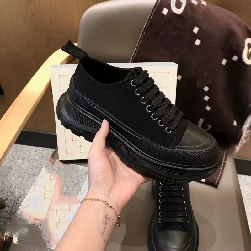 Women's Gao Ding Platform Height Increasing Couple Women's Canvas Shoes