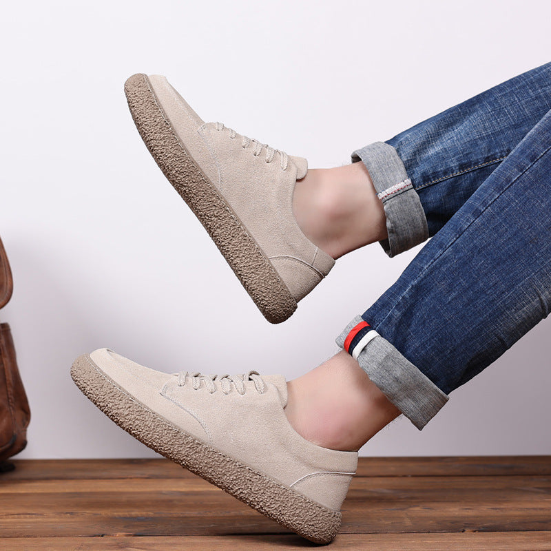 Men's Soft Bottom Genuine Retro British Board Casual Shoes