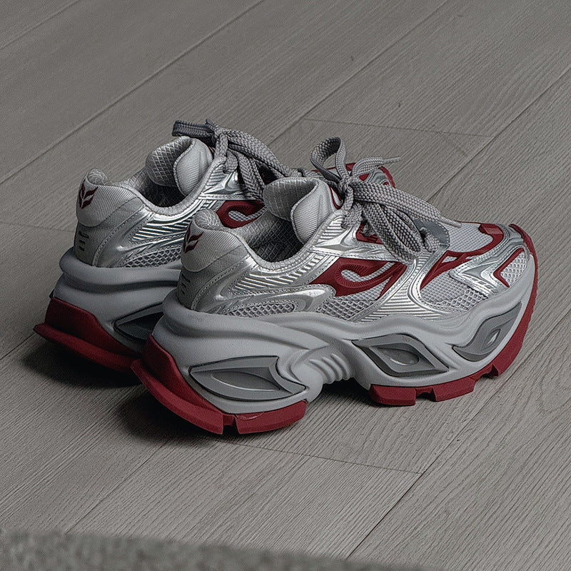 Women's & Men's Yi Tong Series Couple Daddy Thick Sneakers