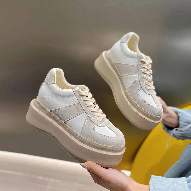 Insole German Training Spring Platform Small Casual Shoes