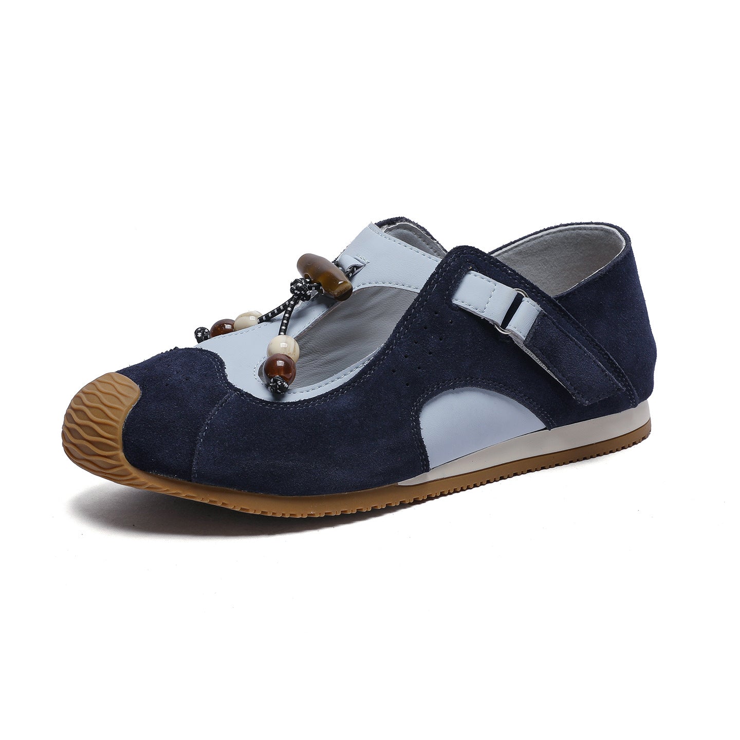 Women's Summer Two-way Wear Retro National Style Soft Bottom Mary Women's Casual Shoes