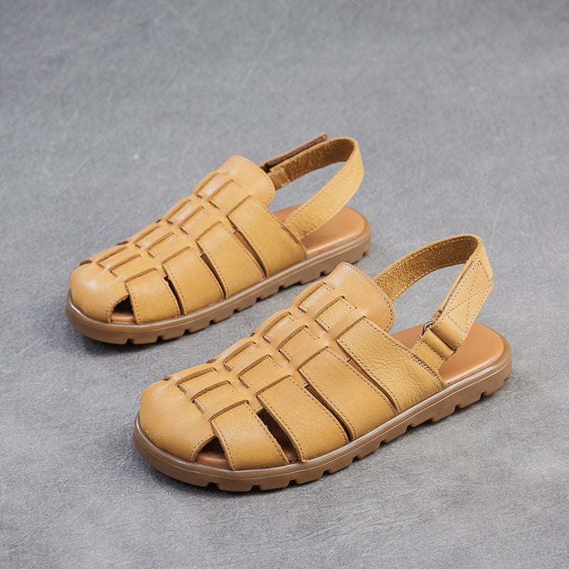 Women's Shu Breathable Woven Flat Hollow Comfortable Sandals