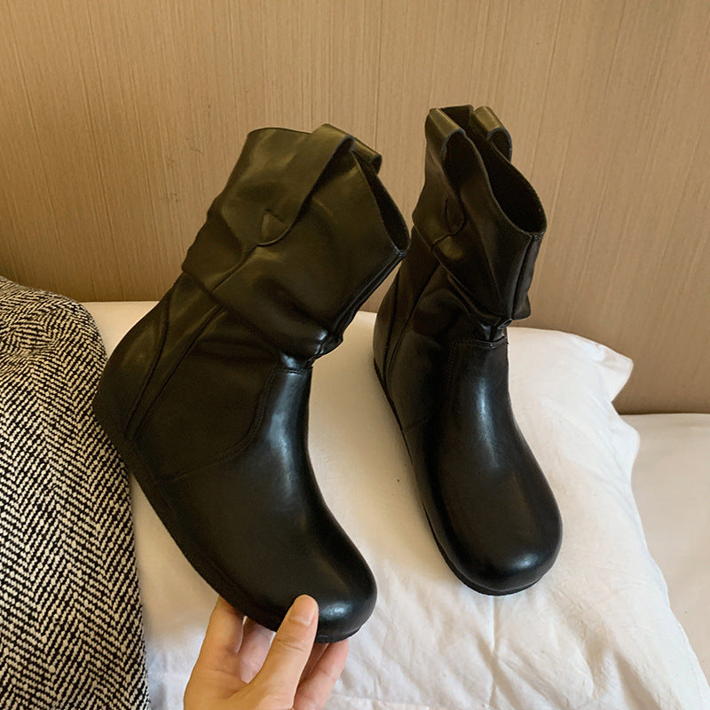 Women's Ankle Widened Fat Feet Pile Style Thick Leg Big Boots