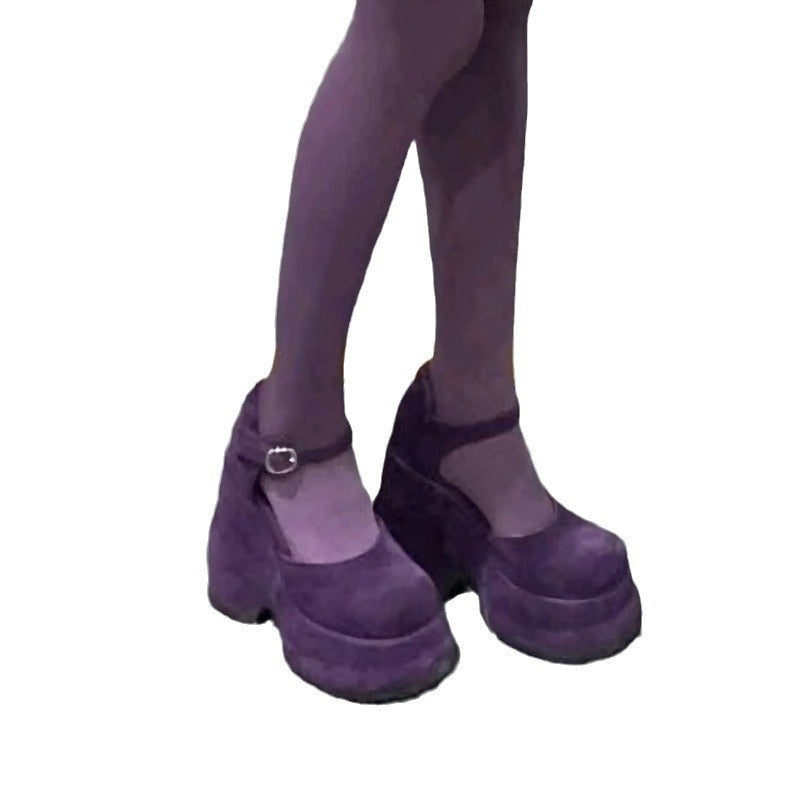 Mary Jane Female Sweet Round Toe Platform Women's Shoes