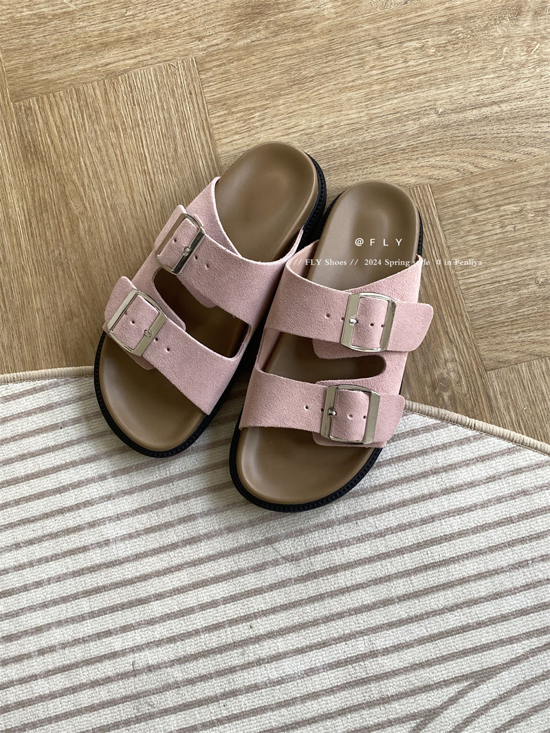 Women's One-word With Platform Summer Outer Wear Stylish Slippers