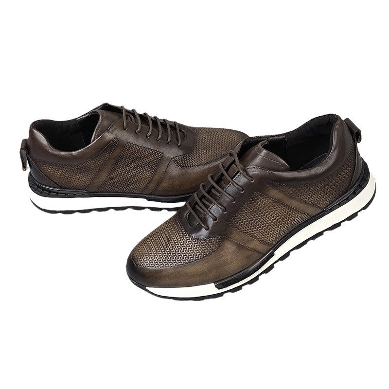 Men's Business British Style Genuine Handsome Leather Shoes