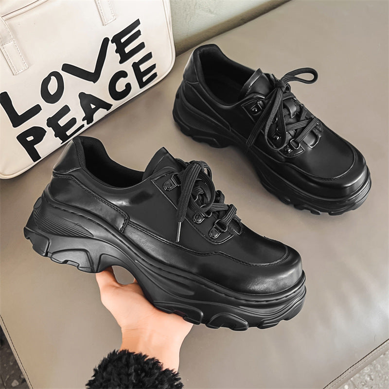 Niche Design Dad High Street Thick Men's Casual Leather Shoes