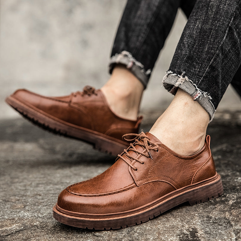 Men's Winter Fashion Business Shirt British Tooling Men's Shoes