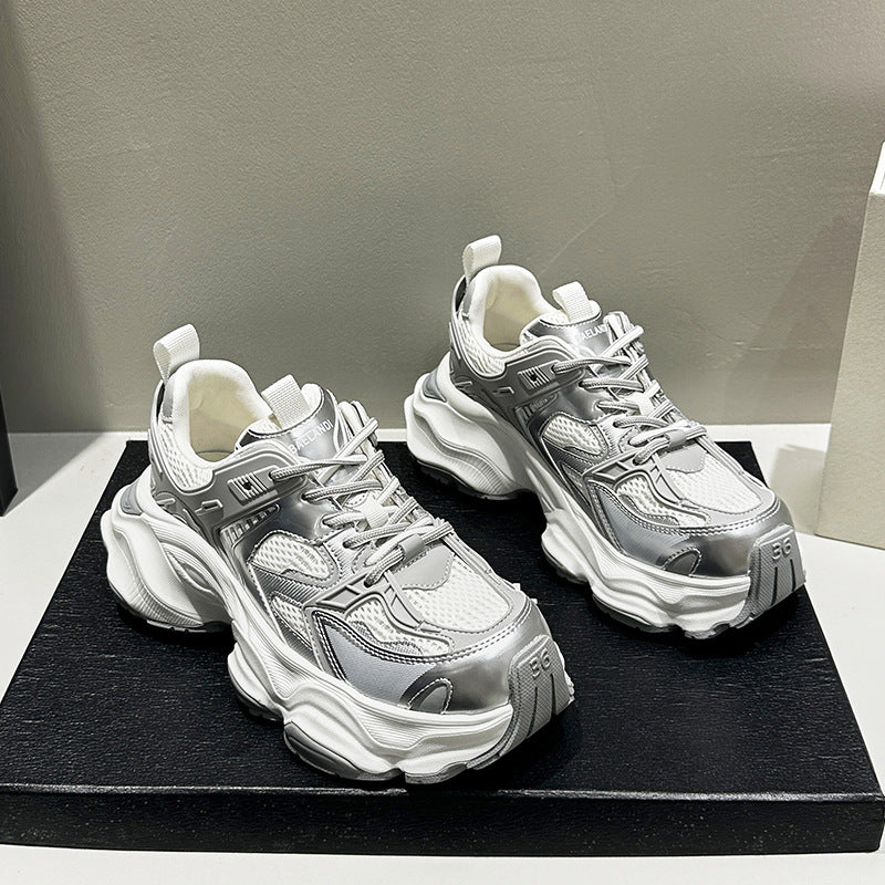 Women's Spring Dad Mesh Breathable Fashion Running Sneakers