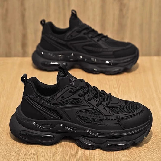 Men's Black Warrior Daddy Tide Spring Breathable High-grade Sneakers