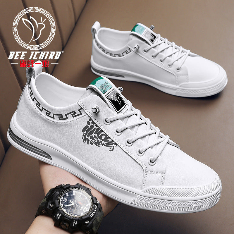 Men's Bee Flagship Store Trendy Board Genuine Casual Shoes