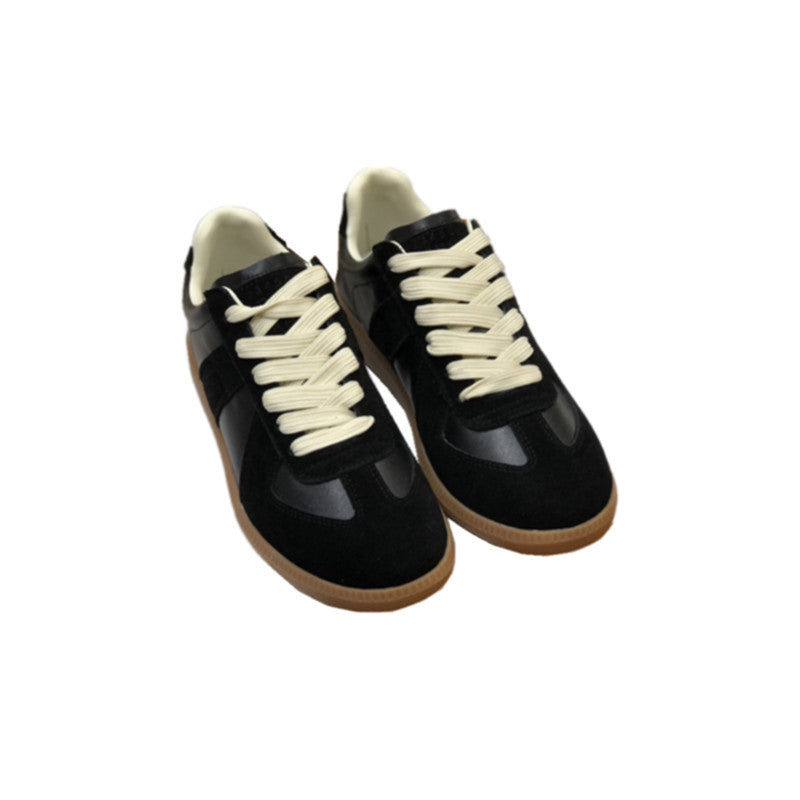 Women's & Men's Four Retro Round Toe German Training Genuine Casual Shoes