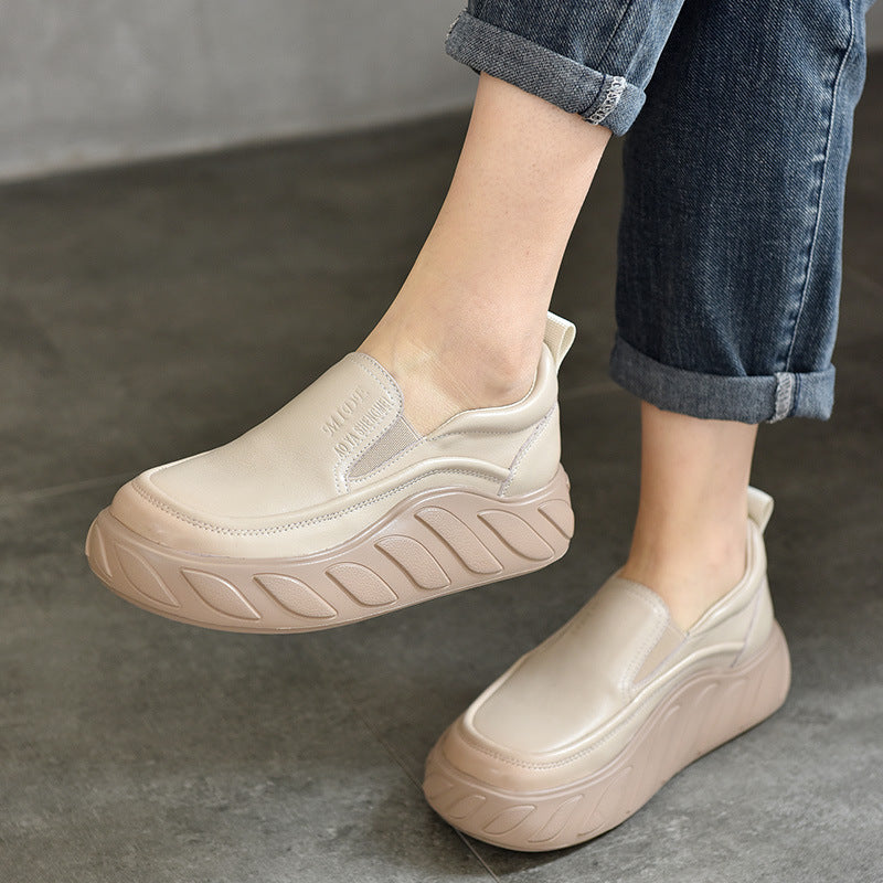 Women's Price Genuine Pumps Light Platform Lazy Casual Shoes