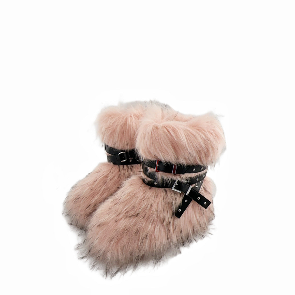 Street Hot Platform Punk Rivet Slimming Snow Boots
